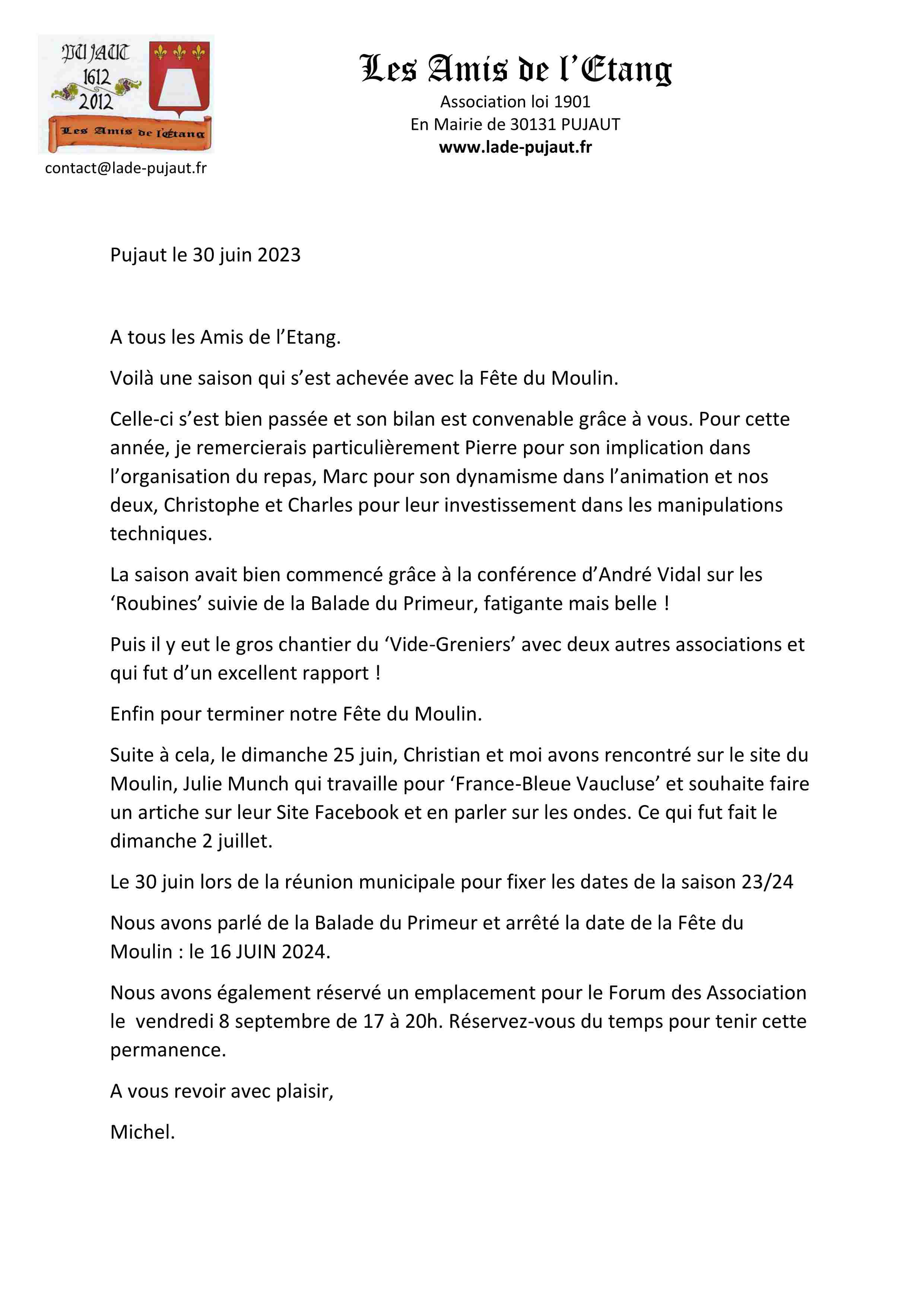 Mot de cl�ture